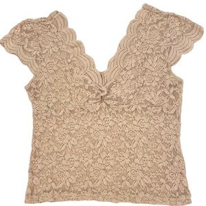 Vintage lace sheer blouse ୨୧˚✧ ﾟ.₊˚⊹♡ 
(175)